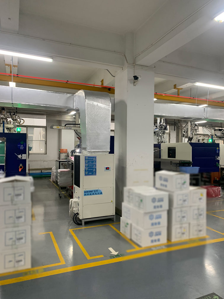 工業省電空調-立式管道機應用廠房車間崗位降溫